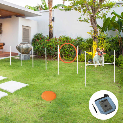 Dog Agility Training Set - 5 pieces, adjustable fences