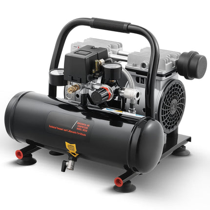 Air Compressor, 1 Gallon, Oil-Free, 1HP, 120 PSI, 68 dB