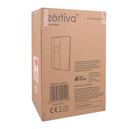 Air Dehumidifier 90 W with Humidistat and Remote Control, 2 L Tank, Up to 30 m²
