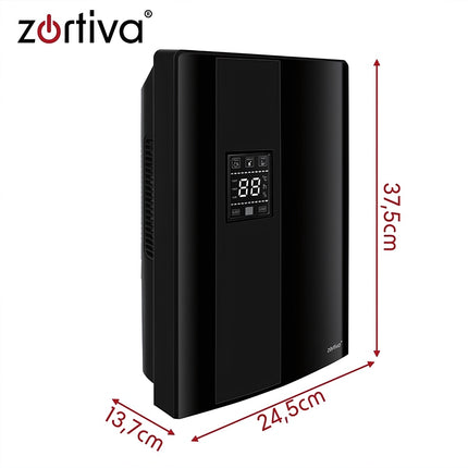 Air Dehumidifier 90 W with Humidistat and Remote Control, 2 L Tank, Up to 30 m²
