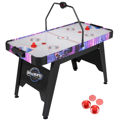 Air Hockey Table, 144 cm, LED Display, Powerful Motor
