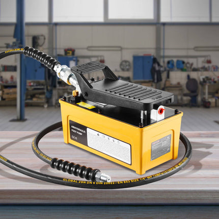 Air Hydraulic Foot Pump, 10,000 PSI, 1.6L Reservoir