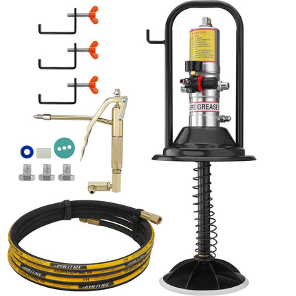 Air Operated Grease Pump 50:1, 13 Ft Hose, Gun