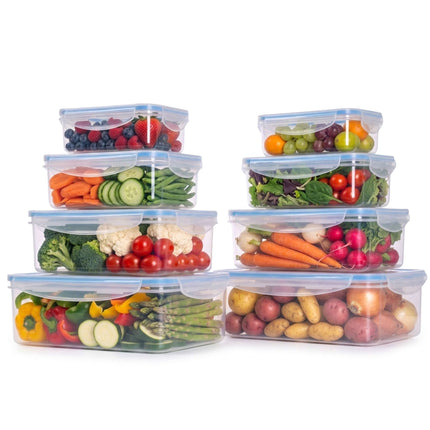 Airtight Food Storage Containers, 8-Piece Set