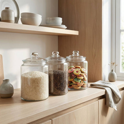Airtight Glass Storage Jar with Silicone Seal
