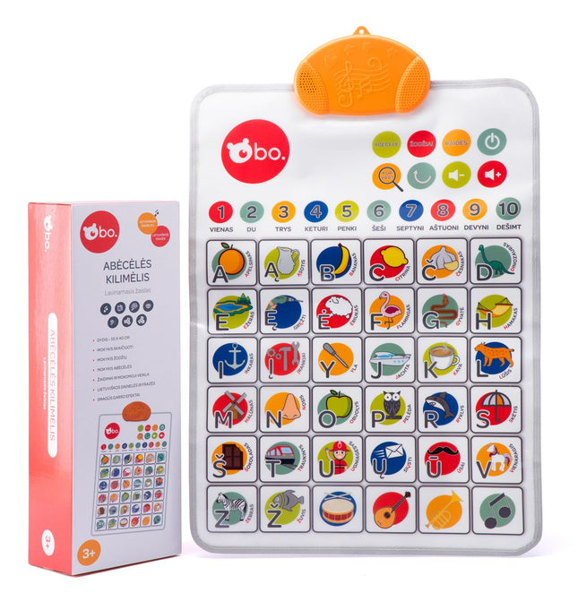 Alphabet Playmat Educational Toy for Kids, Lithuanian Language