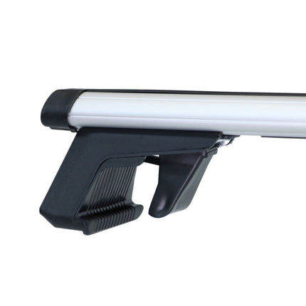 Aluminium Roof Bars, Silver, 124 cm, Universal Fit