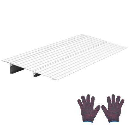 Aluminum Door Threshold Ramp, 59 mm Rise, 2-Pack