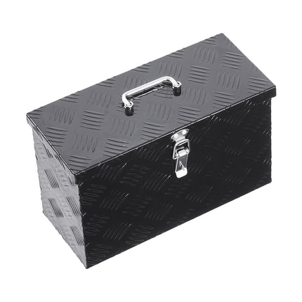 Aluminum Truck Bed Tool Box, 16 x 7.5 x 10 in, Black