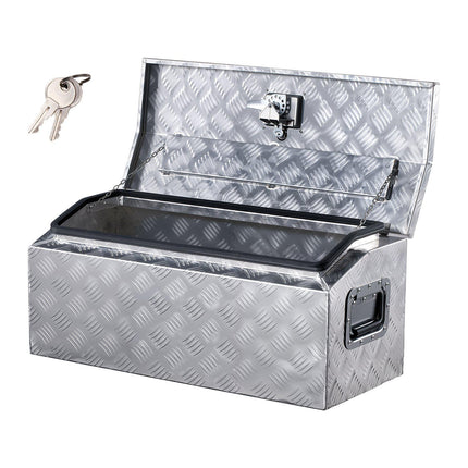 Aluminum Truck Bed Tool Box 30x13x13 In, T-Lock