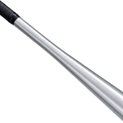 Aluminum baseball bat in silver
