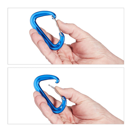 Aluminum carabiner, set of 4