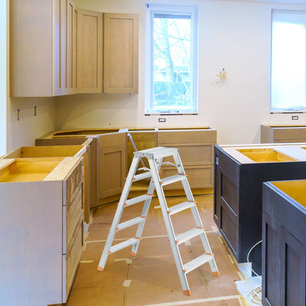 Aluminum double-sided stepladder
