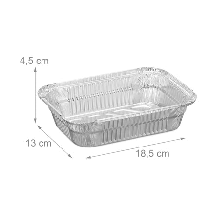 Aluminum grill tray, set of 50