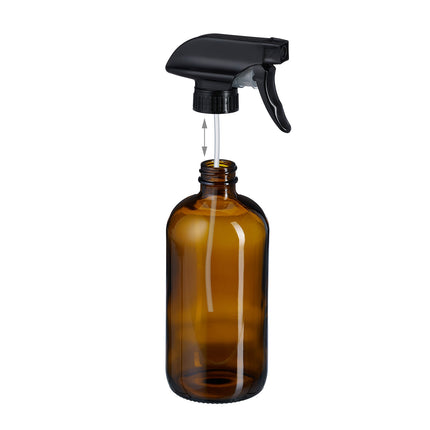 Amber Glass Spray Bottles, Set of 4, UV Protection
