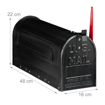 American mailbox black