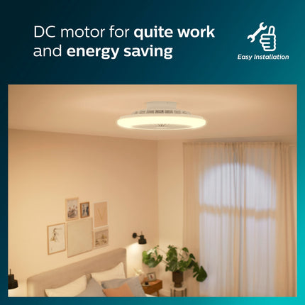Amigo Ceiling fan with LED lighting Warm/cool white 4000 lm