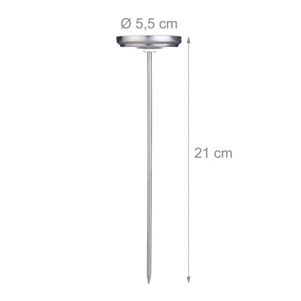 Analog meat thermometer
