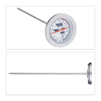 Analog meat thermometer