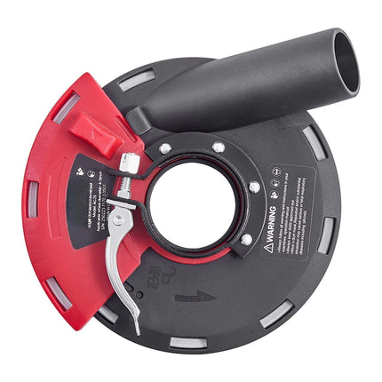 Angle Grinder Dust Shroud, 4-5 In, Vacuum Adapter, 6 Washers