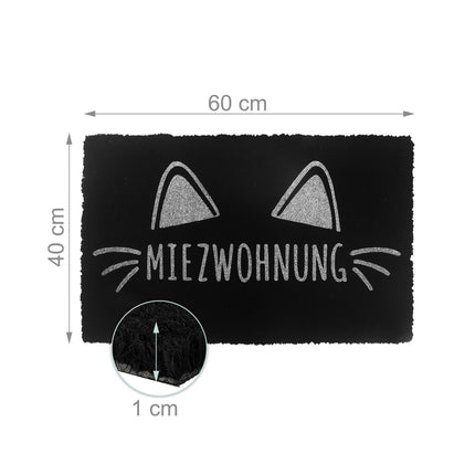 Animal Doormat, Coconut Fiber, 60x40 cm, Dirt-Trapping
