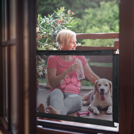 Animal protection gate for door and stairs