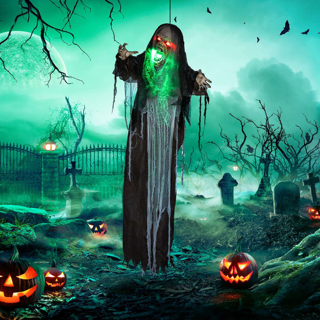 Animated Halloween Decoration with Lights and Sound, 183 cm