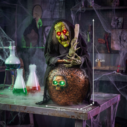 Animated Halloween Witch with Lights and Sound Activation
