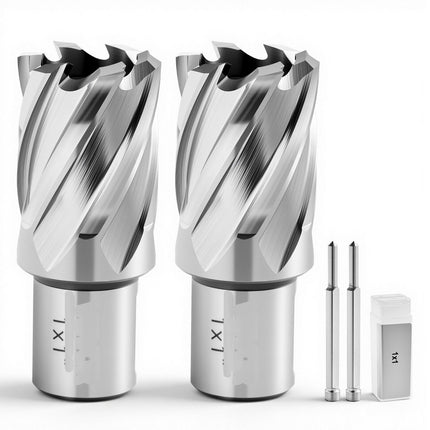 Annular Cutter Set, 4-Piece HSS 1 In for Mag Drills