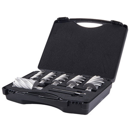 Annular Cutter Set, 6 Pc Weldon Shank, 2 In Depth
