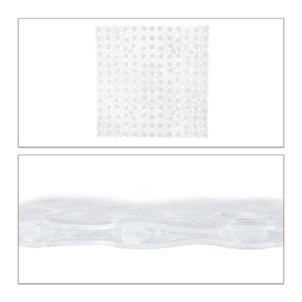 Anti-Slip Square Bathtub Mat with Suction Cups
