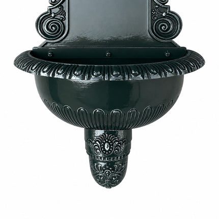 Antique Green XL Wall Fountain – Cast Aluminium