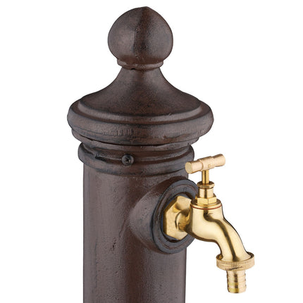Antique Metal Garden Fountain with Tap, 80 cm