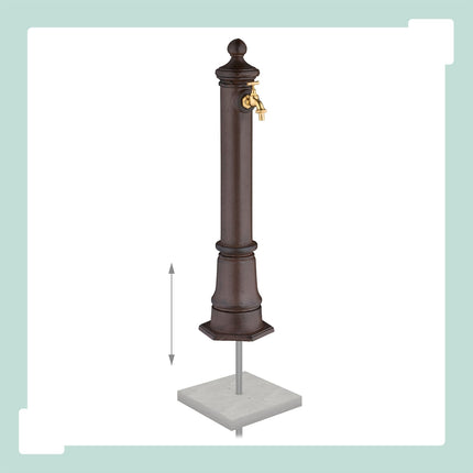 Antique Metal Garden Fountain with Tap, 80 cm