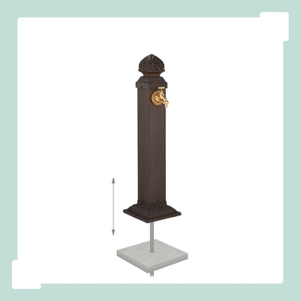 Antique Metal Garden Fountain with Tap, 81 cm