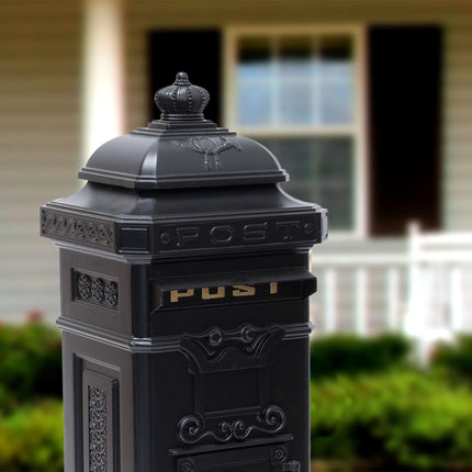 Antique Style Cast Aluminium Freestanding Mailbox