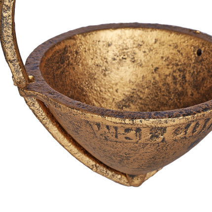 Antique hanging bird bath