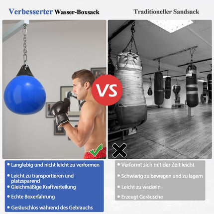 Aqua Punching Bag 45cm, 50kg with Adjustable Chain
