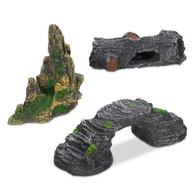 Aquarium decoration, 3 parts