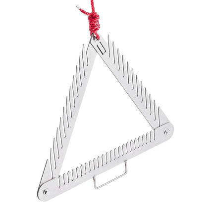 Aquatic Weed Rake, 24-Inch 3-Sided, Stainless Steel, 30 Ft Rope