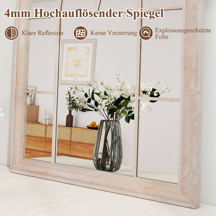 Arched Metal Frame Wall Mirror, 69 x 88.5 cm