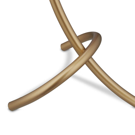 Arched table lamp with globe shape