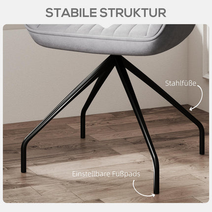 Swivel Velvet Armchair with metal legs, dark grey