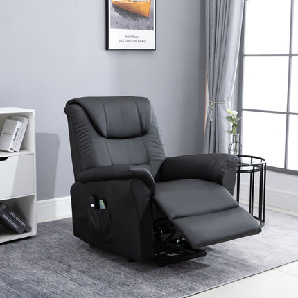 Electric armchair with heating and remote control