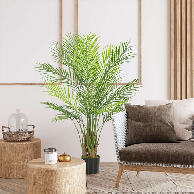 Artificial Areca Palm Tree, 120cm, UV-Resistant Indoor/Outdoor