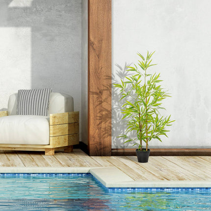 Artificial bamboo plant, 120cm, lifelike indoor decor