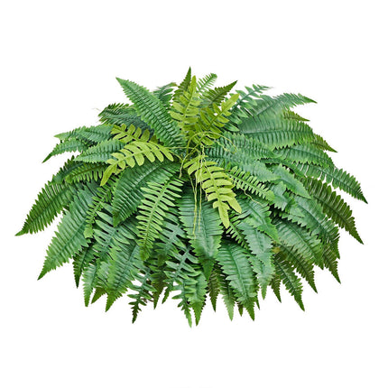Artificial Boston Fern Bush, 50 In, 96 Fronds, Silk
