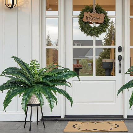 Artificial Boston Ferns, 2-Pack, 35-39 Inch Hanging