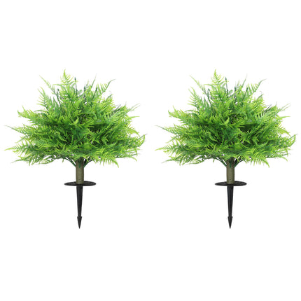 Artificial Boston Ferns, UV-Resistant, 2-Pack, 40x60 cm