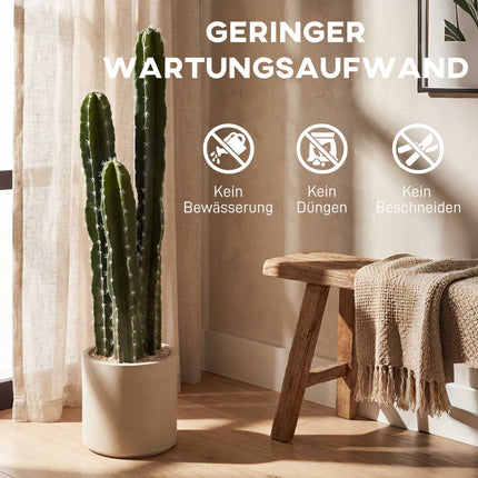 Artificial Cactus Plant, 95 cm, With Pot, Indoor Decor